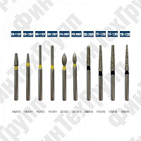 Алмазные боры CR-11EF CR-12EF, SR-11EF SR-12EF,FO-28EF FO-29EF, SO-26B, TF-12B TF-13B, TR-12B нумерация идентична борам MANI 